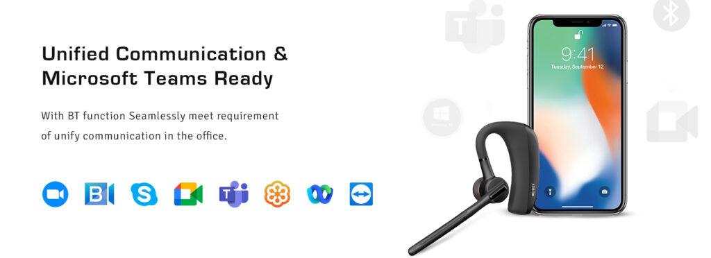 LIVEY 712BT Series Headset , Unified Communication and Microsoft Teams Ready Headset