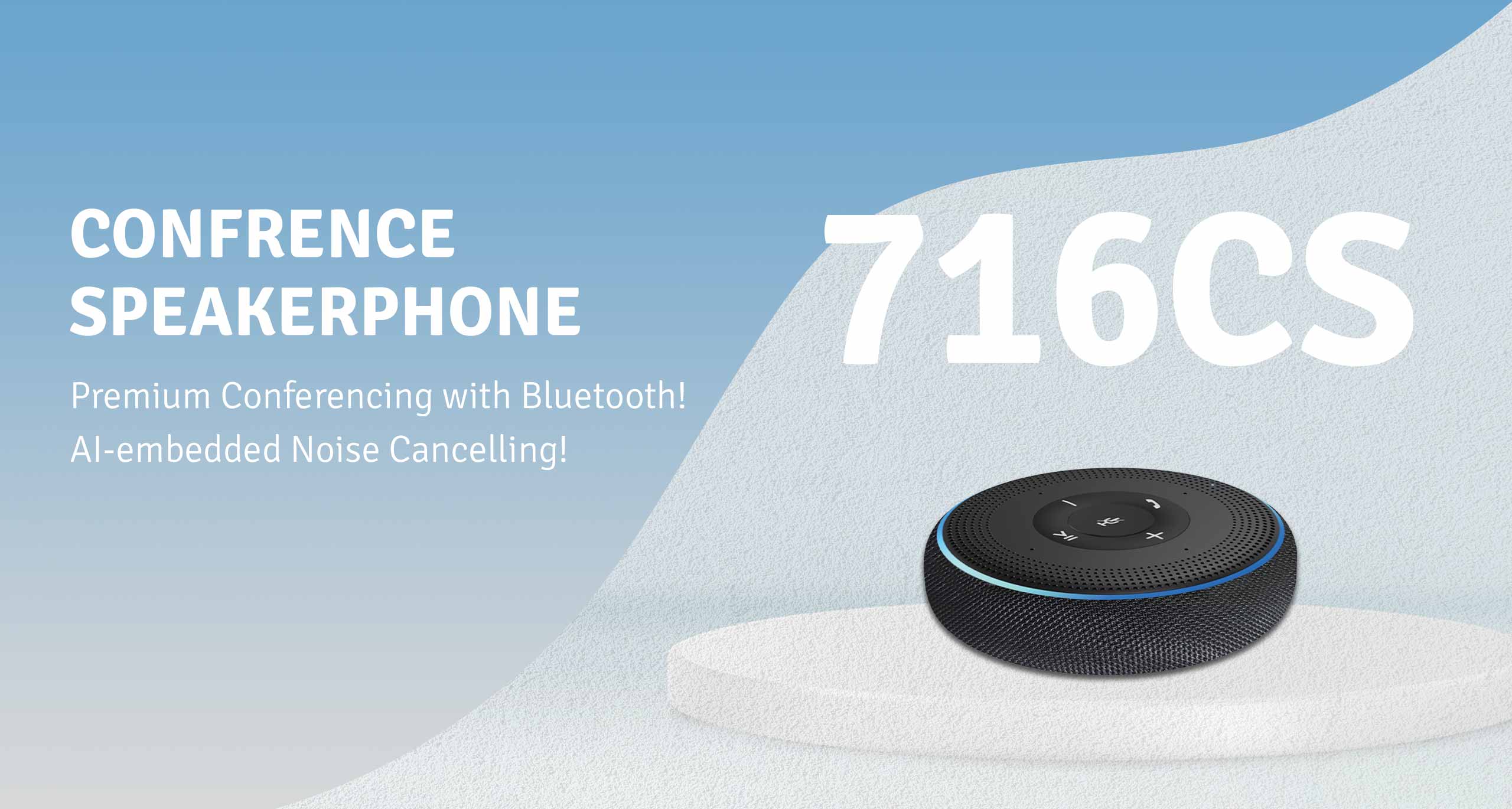 LIVEY 716CS Conference Speakerphone, AI embedded noise cancelling