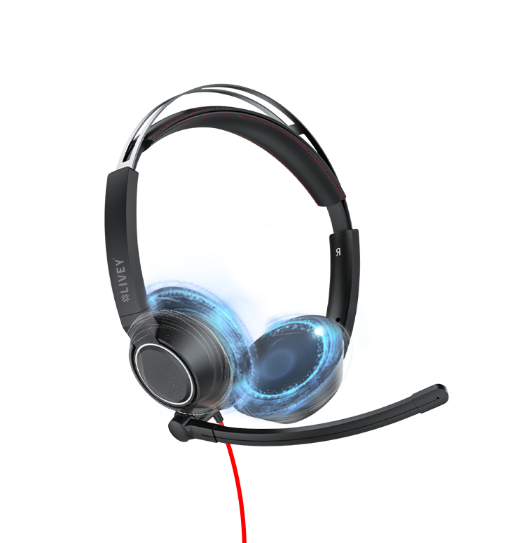 LIVEY 415 Series headset with ENC Microphone